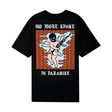 NO MORE SPACE T SHIRT BLACK