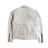 LEATHER BIKER JACKET WHITE
