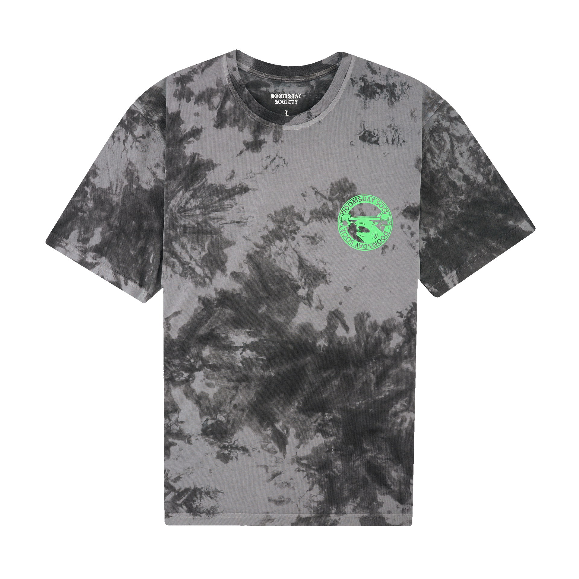 HAMMERHEAD T SHIRT TIEDYE BLACK