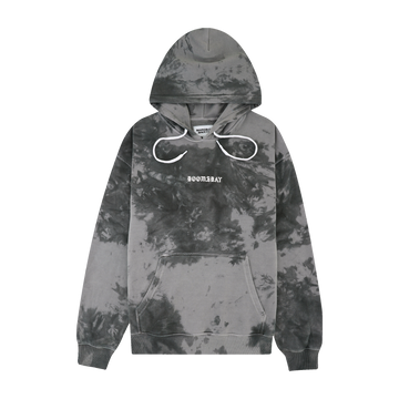 NO MORE SPACE TIE DYE HOODIE BLACK