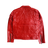 LEATHER BIKER JACKET RED
