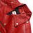 LEATHER BIKER JACKET RED