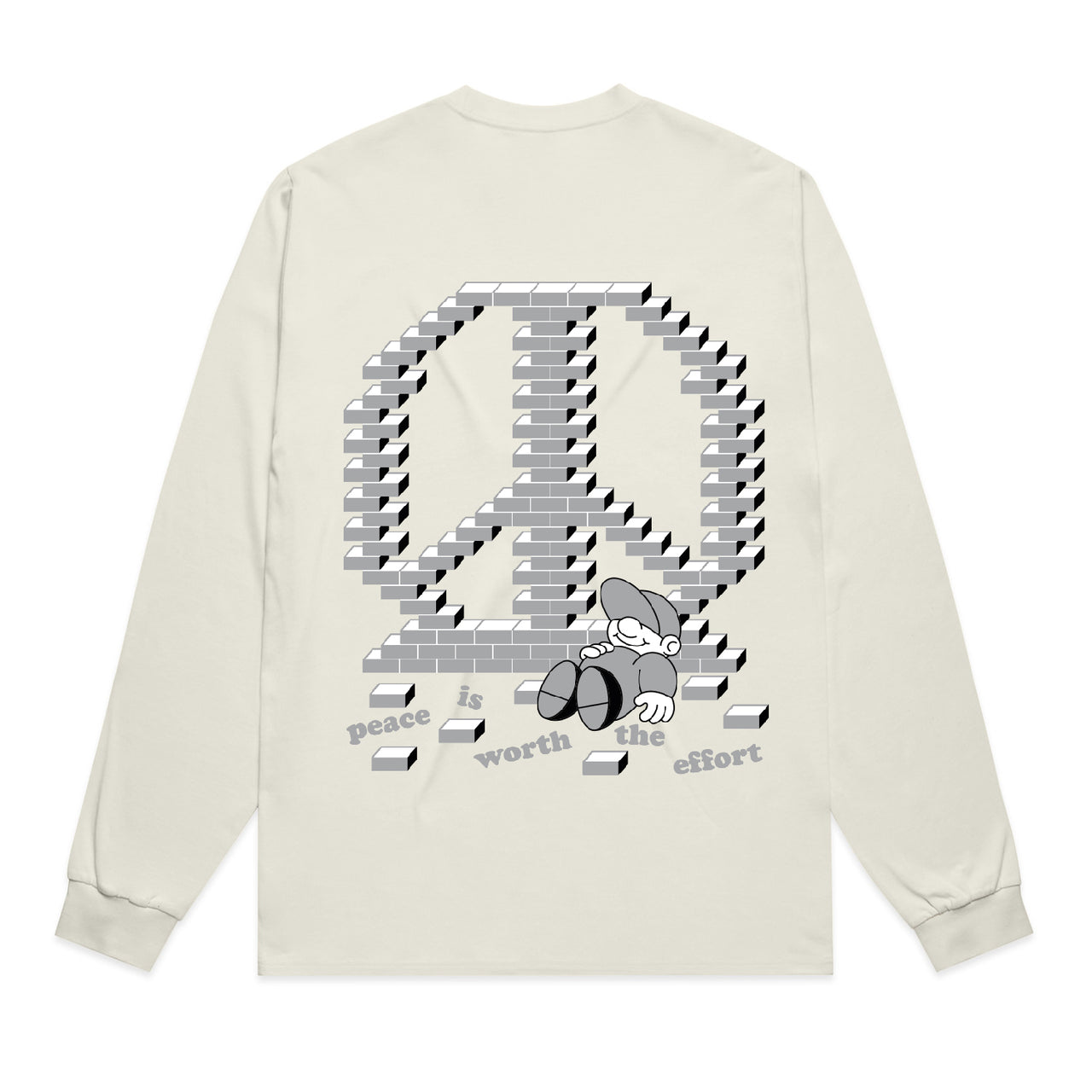 EFFORT LONGSLEEVE HEAVY ECRU