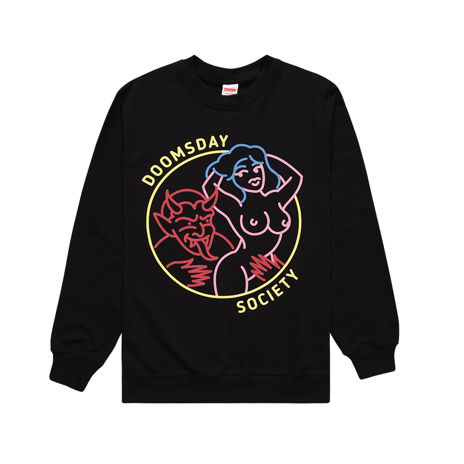 STRIP CLUB CREWNECK BLACK
