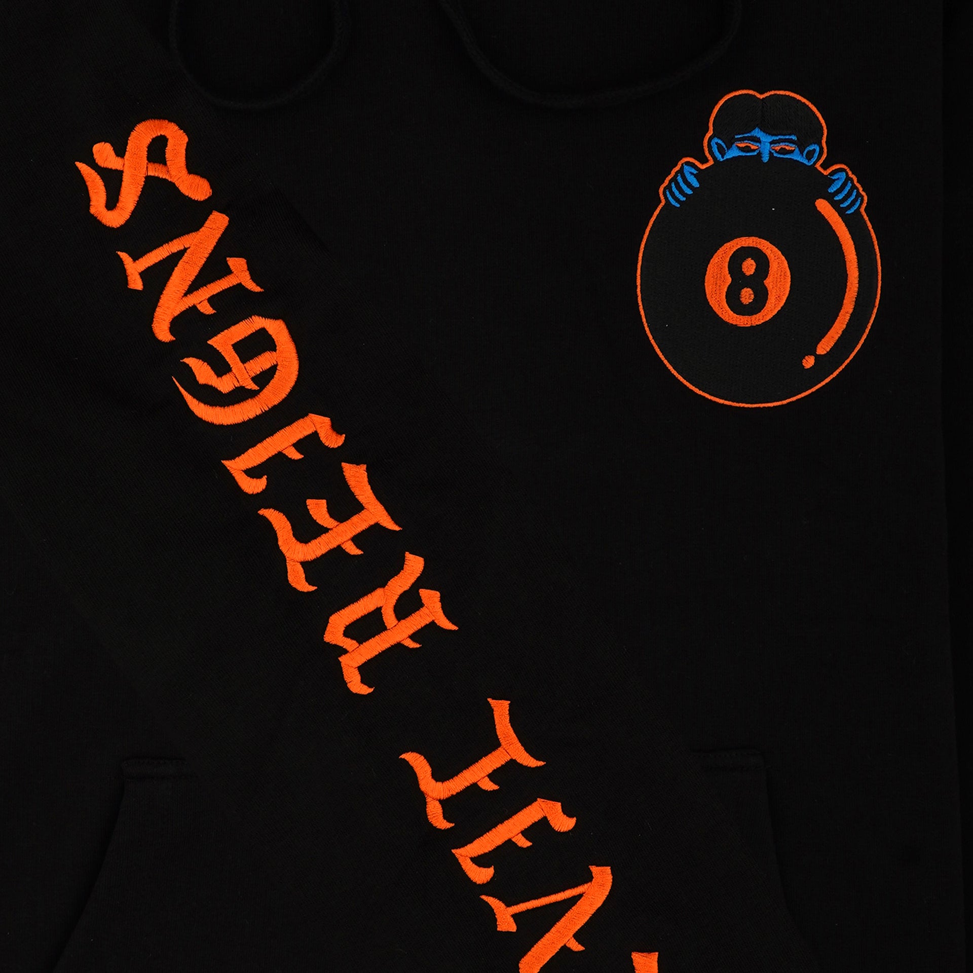 EIGHT BALL EMBROIDERED HOODIE