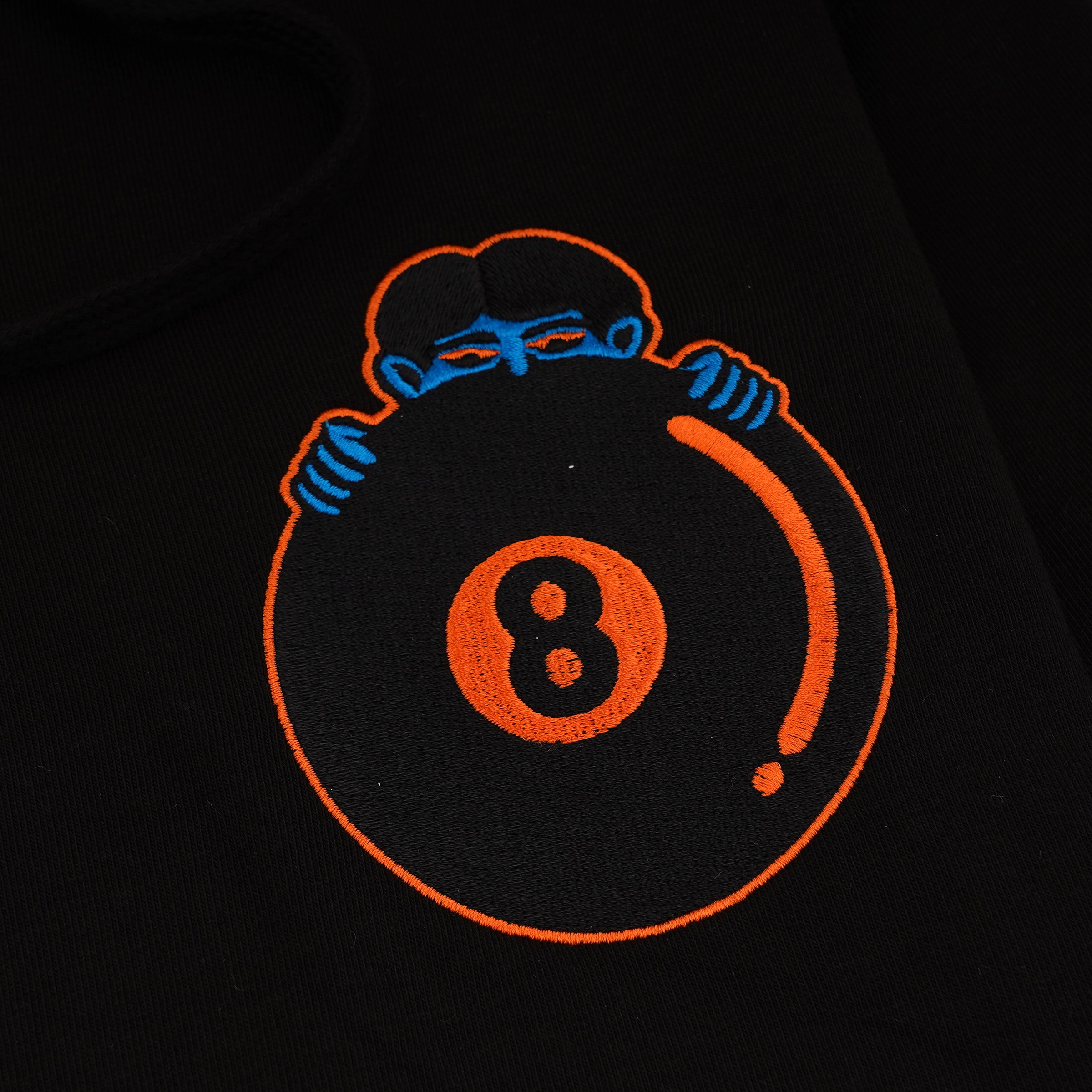 EIGHT BALL EMBROIDERED HOODIE • DOOMSDAY SOCIETY
